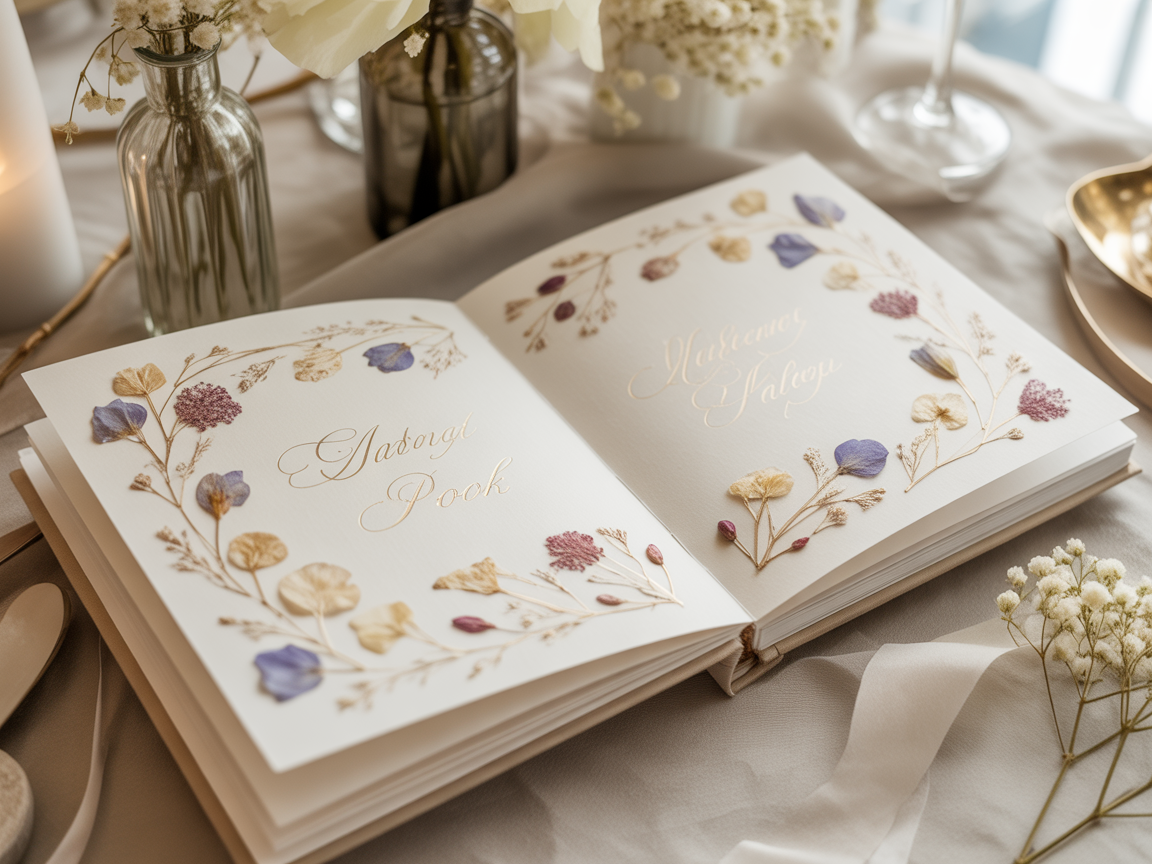 Wedding guest book
