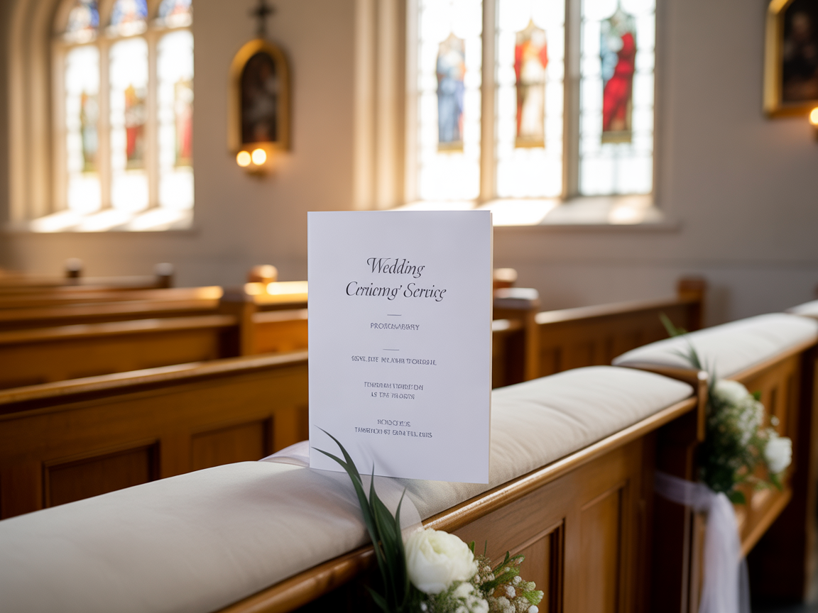 Wedding order of service